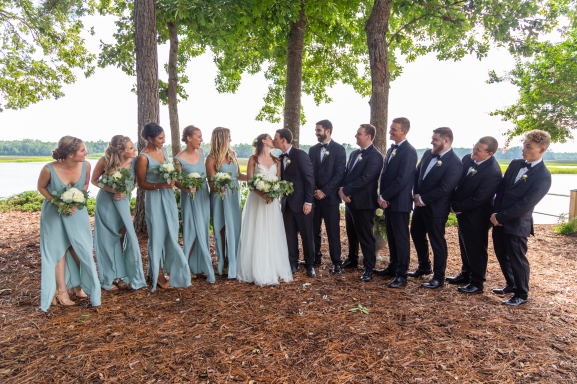 Lindsey & Thomas's wedding day on July 21, 2018. Ceremony at The River House, Reception at Winding River Plantation in Bolivia, NC. Photos By: Loving Lens